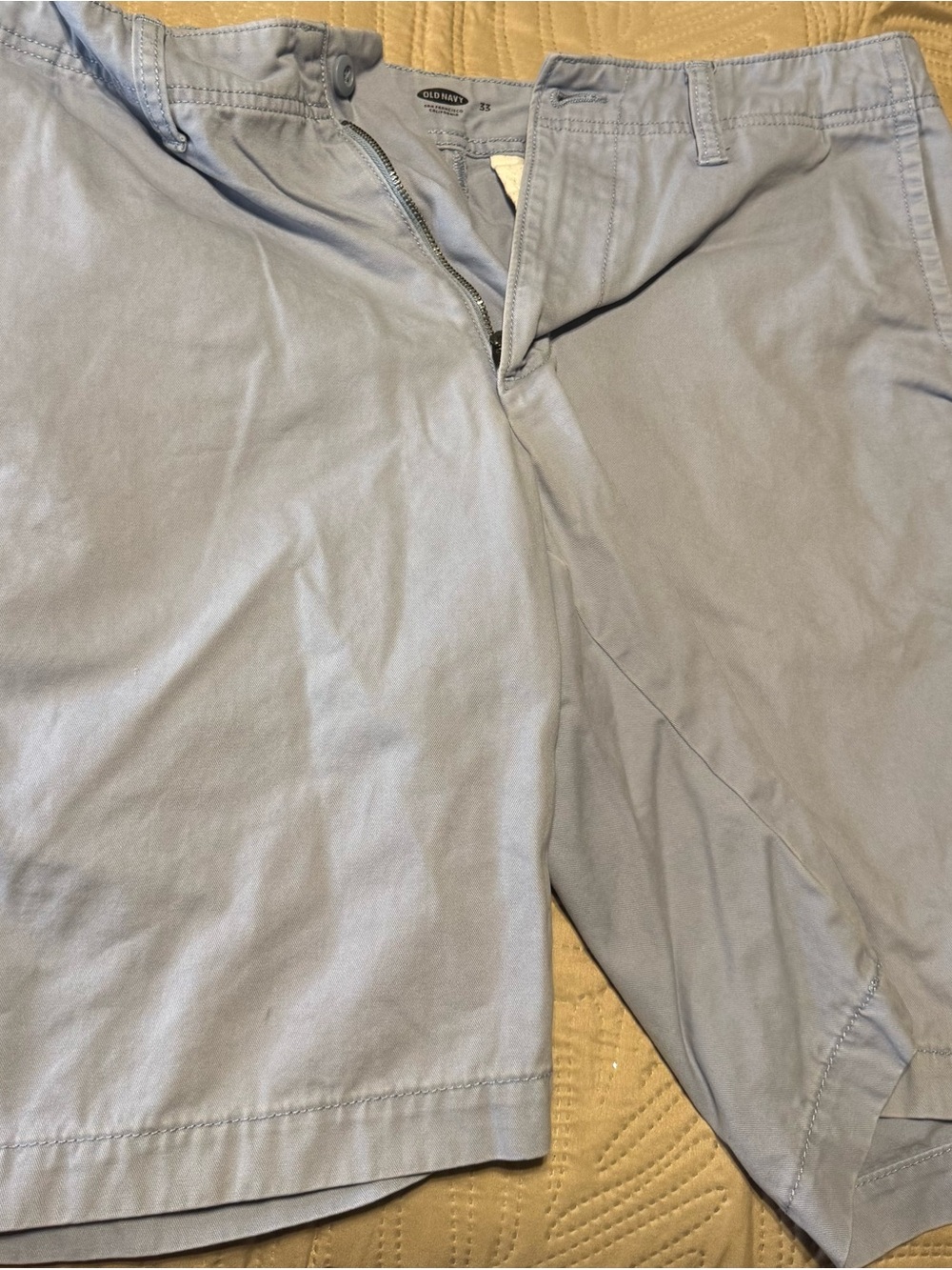 Old Navy Light Blue Men's Chino Shorts Sz 33 see pics